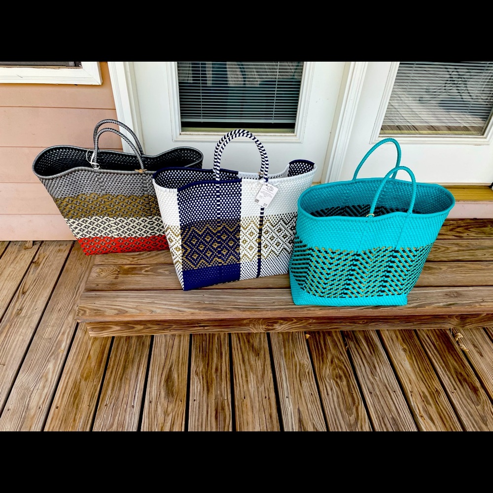 Oaxacan woven tote large